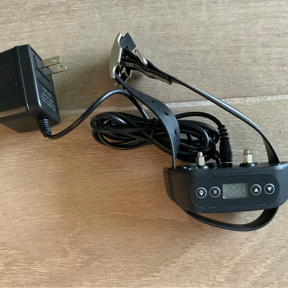 Rechargeable Collar Receiver GPS Wireless Dog Fence System Black